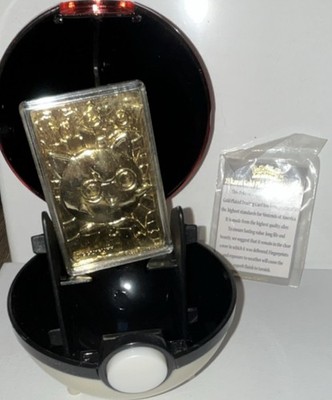 Nintendo Pokémon Jigglypuff 23K Gold Plated Trading Card w/ Certificate 1999