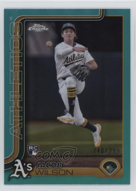 2025 Topps Chrome Aqua Refractor 240/199 Jacob Wilson #96 6m7