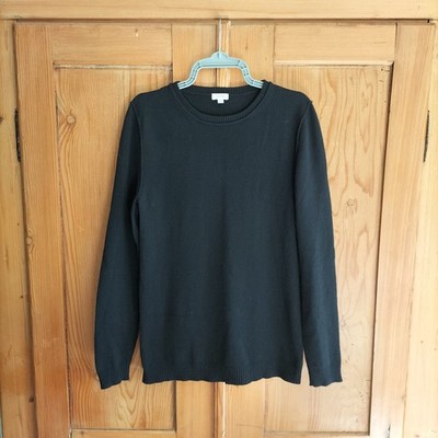 Cuyana Damen Pullover schwarz Wolle Kaschmir Mischung, Gr. M