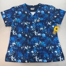 New Carhartt Modern Fit Force Cross-Flex Short Sleeve Tuck In Scrub Top XL Reg 