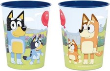 NEW Set of 4 BLUEY and BINGO 12oz Plastic Tumblers BPA Free Dishwasher Safe 6Sh