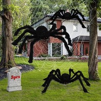 Halloween Deko Spinnen Set 3 StüCk Riesige Gruselige Spinnen FüR Party
