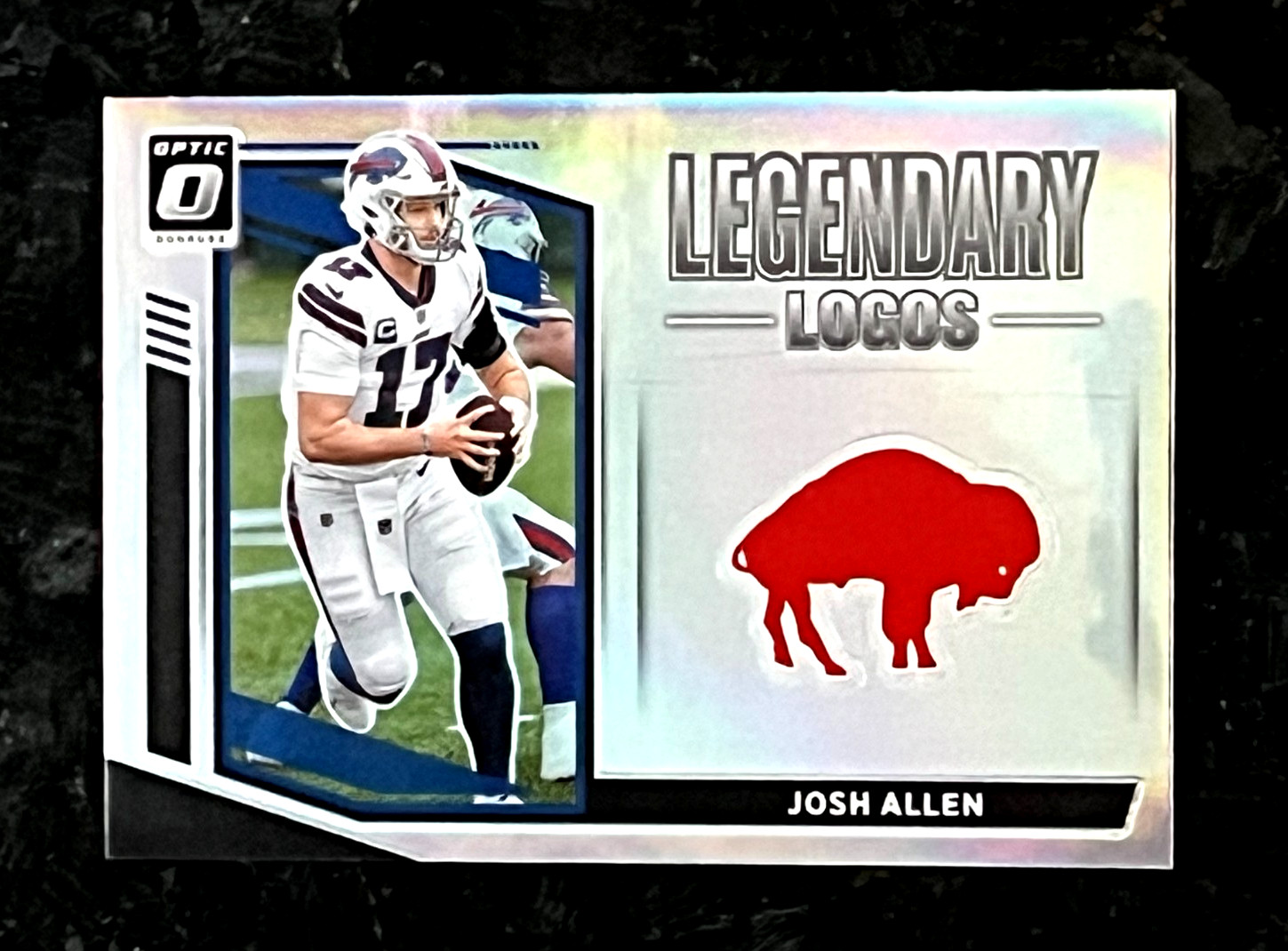 Josh Allen 2021 Donruss Optic LEGENDARY LOGOS Silver Prizm Buffalo Bills LL-20