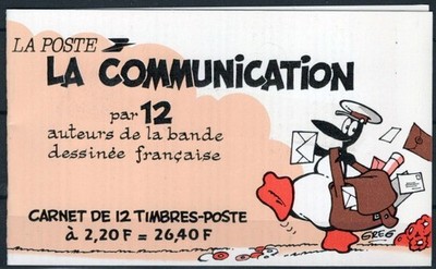 France 2099a MNH Booklet Pane Communications Cartoons ZAYIX