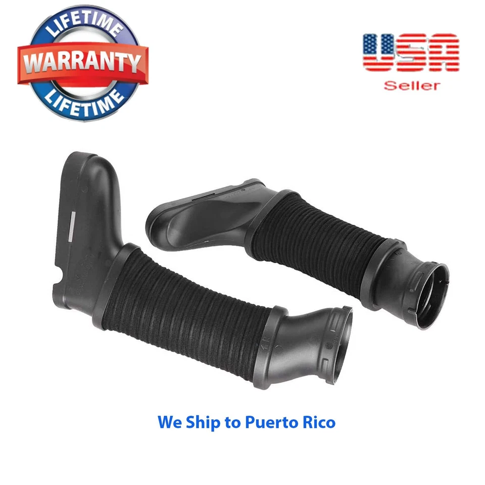 2 X Air Cleaner intake Duct Hose Pair LH & RH For 12-17 Benz E550 Cls550 E63 AMG - Image 3 of 4