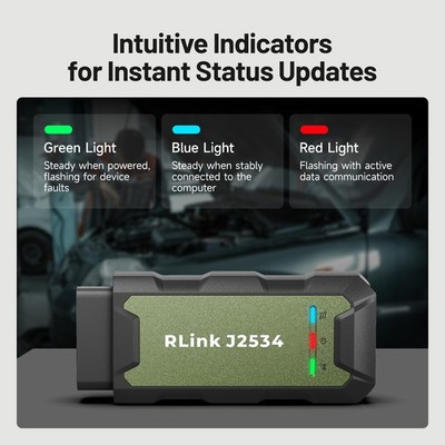 TOPDON RLink J2534 Programmeur Pass-Thru, Outil de Reprogrammation et