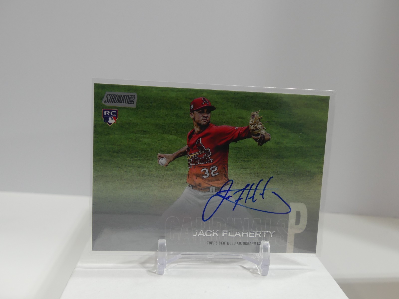 2018 Topps Stadium Club Auto #SCA-JF Jack Flaherty Rookie RC