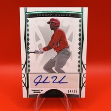 2022 Leaf Trinity - Jordan Walker #BA-JW1 Emerald Spectrum Foil /15 (AU, RC)