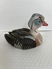 Vintage Hand Crafted / Painted duck ~ 5x4.5 Inches~Collectable