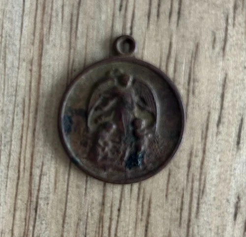Guardian Angel Medal ~ Worn by Private with 20th Maine Gettysburg ~ Civil War