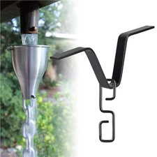 Rain Chain Gutter Adapter V Shaped Installation Outside Hardware for Rain Chimes