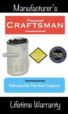 USED Craftsman 6 Point 3/8" Drive Chrome Shallow 12MM Socket CMMT43544 12 mm
