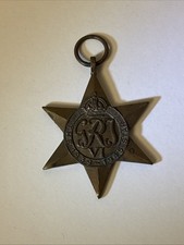 World War II The Burma Star Medal Brass Vintage Original