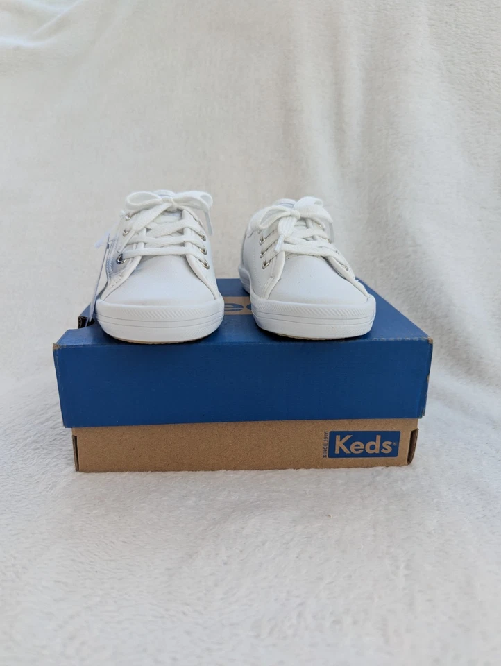 Talla 6.5T Unisex Niño Pequeño Keds Kickstart Jr Blanco Gancho y Lazo Elegante Tenis Zapatos Foto 4 de 4