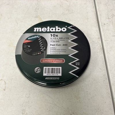 Metabo Abrasive Cut-Off Wheel,Aluminum Oxide Cutting Steel/Stainless Steel PK100