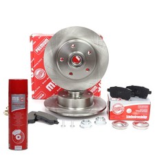 Bremsscheiben + Bremsbeläge + Bremsenreiniger hinten für RENAULT MEGANE, SCENIC