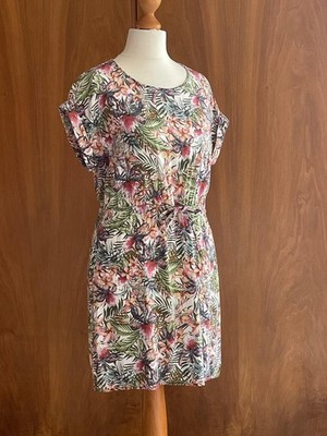 Kleid, S, Vero Moda florales Muster, kurz, Ärmellos Viskose
