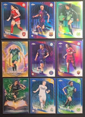 Topps Chrome 25/26 Womens Champions League UWCL Number /50 /75 / 99 /150 / 199