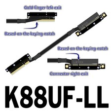 Adtlink Gpu Extension Cable Dual Reverse Sidebend Pcie 5.0 X8 Gen5 Cable 30cm Adtlink Gpu Extension Cable Dual Reverse Sidebend Pcie 5.0 X8 Gen5 Cable 30cm