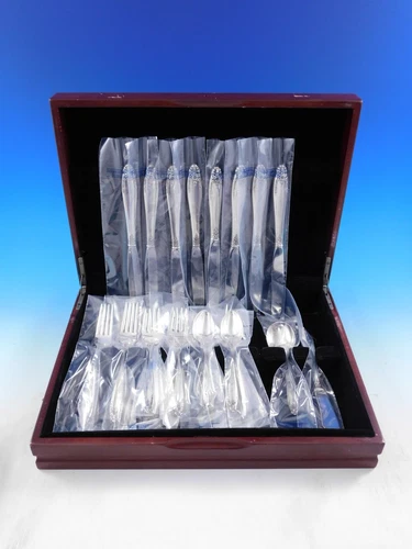 Prelude by International Sterling Silver Flatware Set 8 Service 34 pcs Unused FS