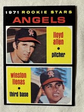1971 Topps Rookie Stars Angels • Lloyd Allen & Winston Llenas • Card #152. rookie card picture