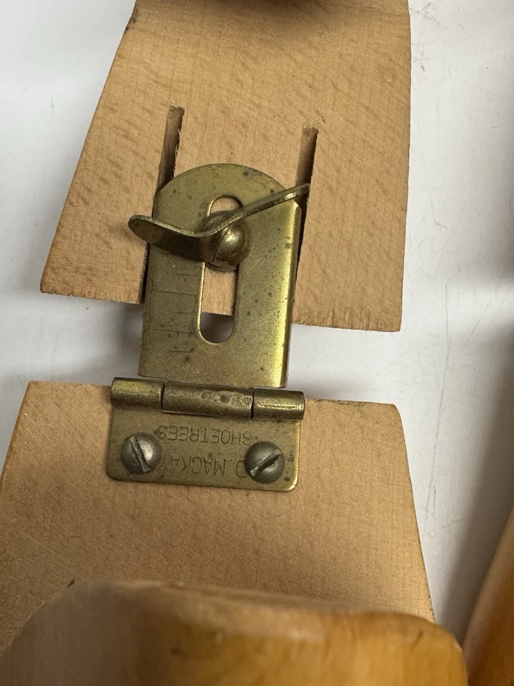 Molde de sapato vintage 6 formas de maca de madeira tamanho 10 e 11 - Imagem 3 de 4