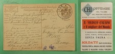 DR WHO 1918 ITALY WWI POSTA MILITARE 144 POSTCARD R52423