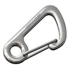 Sea Dog 4" L Stainless Steel Spring-Loaded Asymmetrical Snap Hook, Display