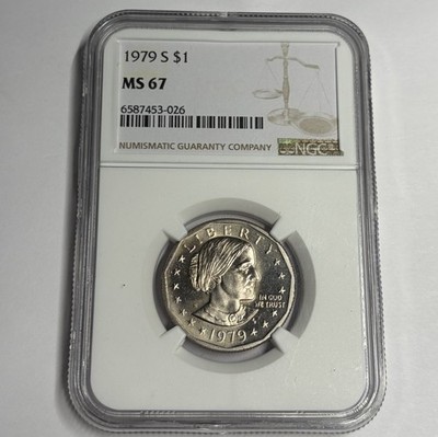 1979-S Susan B. Anthony MS67 NGC - $1 Dollar Coin Registry Quality