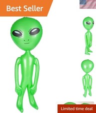 Whimsical 36-Inch Green Alien Inflatable - Fun Science-Themed Decor for Kids 