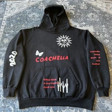 Coachella Hvy Hoodie Sweatshirt XL Billie Ellish Travis Scott Frank Ocean NEW