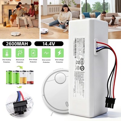 Akku für Xiaomi Mi Roboter Staubsauger Mijia 1C 14.4V 2600mAh Batterie Ersatz