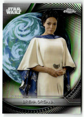 Topps 2025 Star Wars Hyperspace Chrome No. 5 Breha Organa Refractor