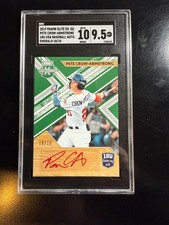 2019 Panini Elite Ex Ed EMERALD 18u National Team AUTO /10 PETE CROW-ARMSTRONG