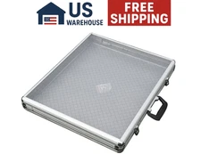 Aluminum Tempered Glass Portable Display Case - Size: 34" x 22" x 3"