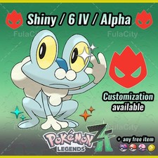 Froakie 🔥 Alpha Shiny (Shalpha) 🔥 Pokemon Legends ZA ⚫ 6 IV 🟢 @ Any item
