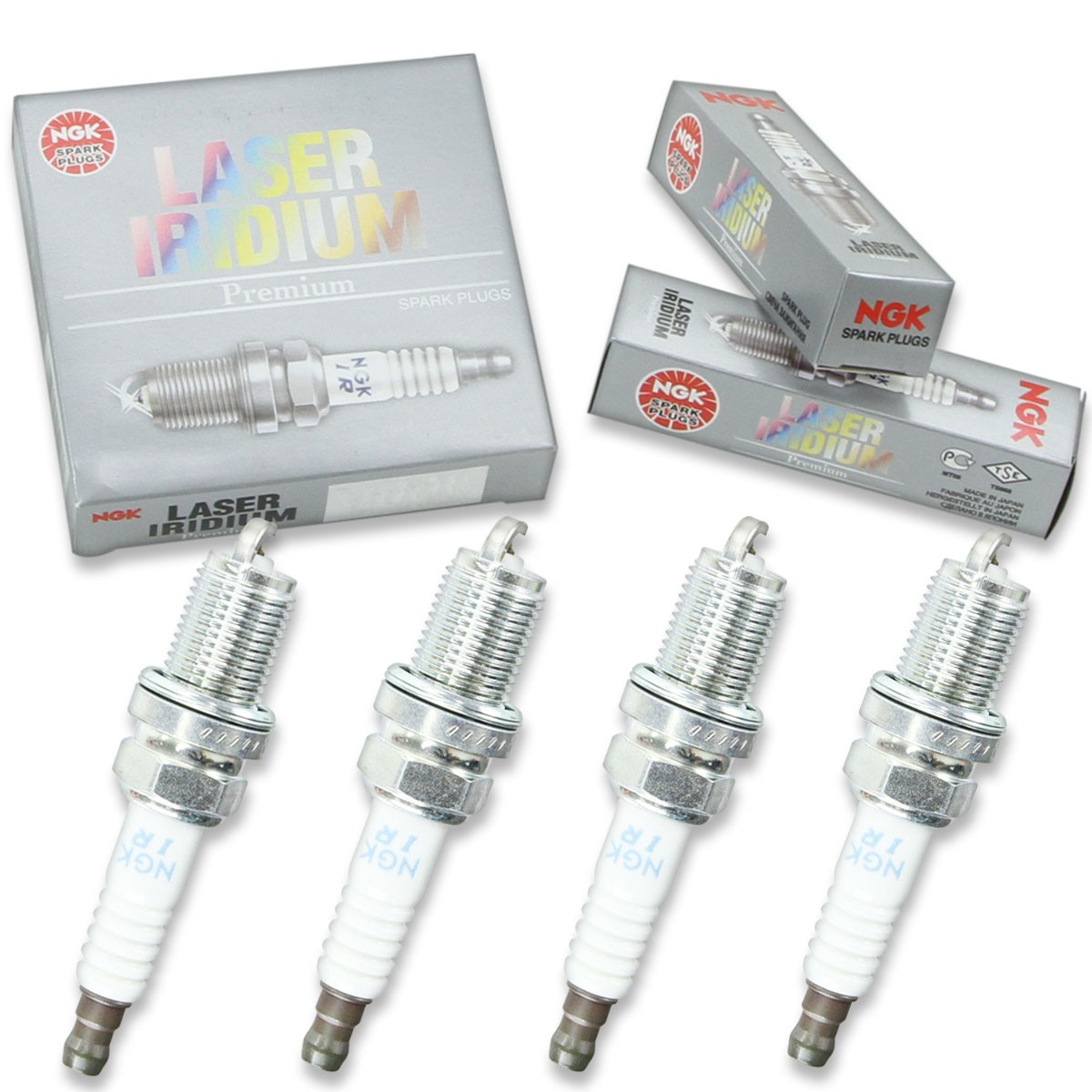 4 pc NGK 4867 IFR6B-K Laser Iridium Spark Plugs for SVK20RZ8 PK20TT IK20TT av