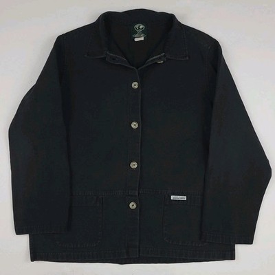 Vintage 90s Earth Wares Adventure Apparel Cotton Button Jacket Barn Chore USA 