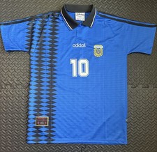 Diego Maradona Argentina Away Retro Jersey 1994 World Cup Size XL (Runs Small)
