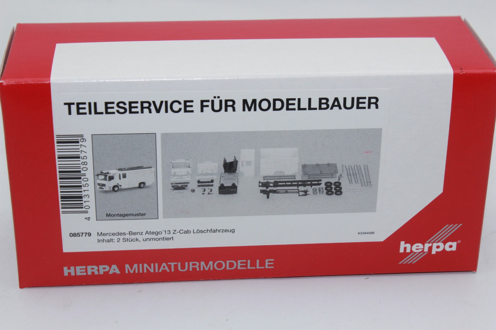 Herpa 085779 Mercedes-Benz Atego 2013 Z-Cab Fire Truck Kit 1:87 H0 NEW
