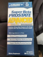 Super Beta Prostate Advanced NIB SEALED, 60 Caplets, Ships Free New 07/2026+