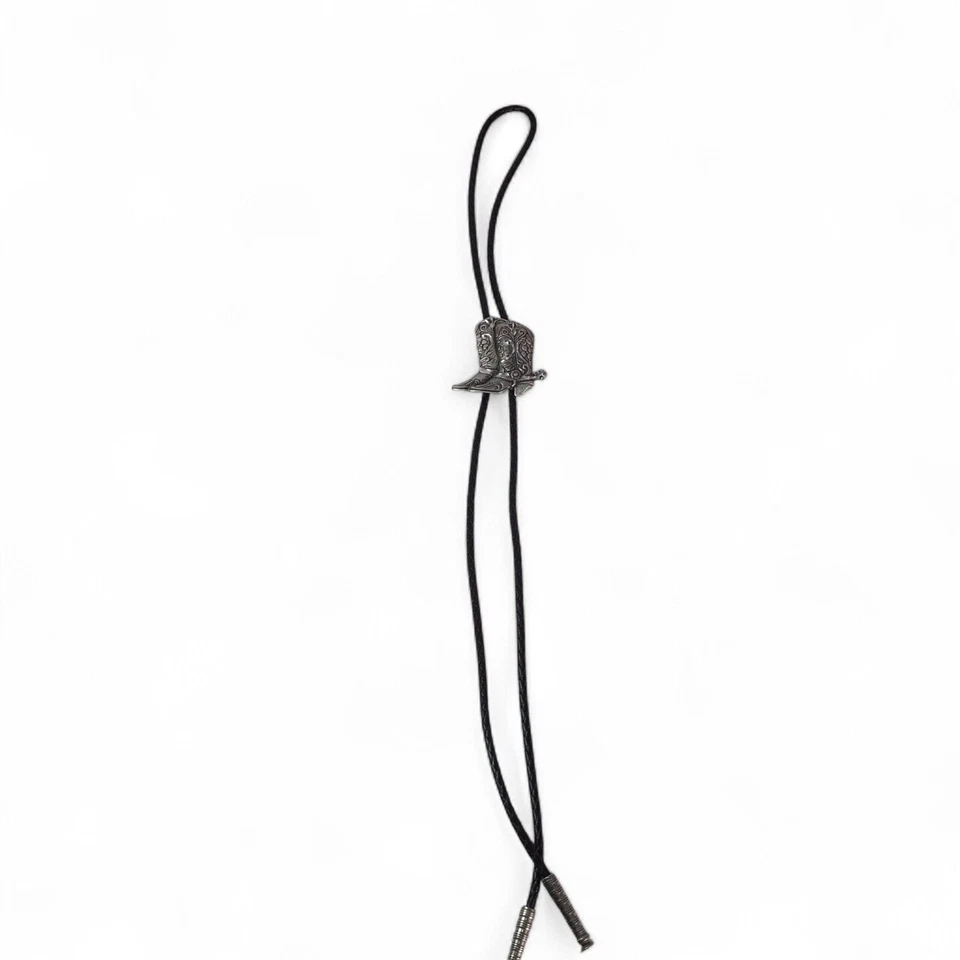 EGE 复古 9'92 Pewter 西部牛仔靴 Bolo 领带 — 第 4/4 张图片