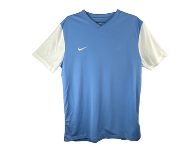 NEW Nike Tiempo Premier II Sky Blue White Short Sleeve VNeck DH8044 Mens Large