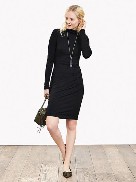 banana republic black turtleneck dress NWT Banana Republic Turtleneck Dress, Black SIZE XS #397704 T1230H