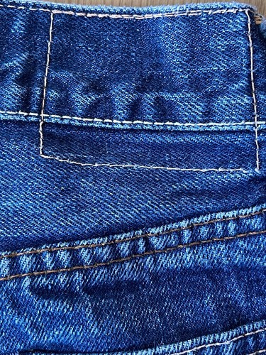 Jeans de mezclilla vintage Levi’s Big E con ribete para niños talla 18x18 PUNTADA ÚNICA - Imagen 12 de 24