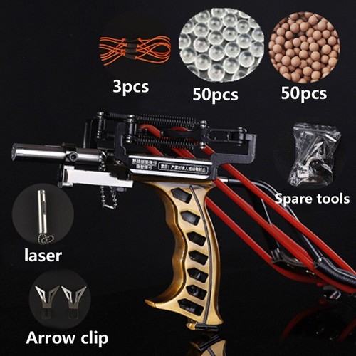 Laser Slingshot G5 Hunting Accessories Fishing Slingshot Shooting Catapult Bow - Picture 10 of 24