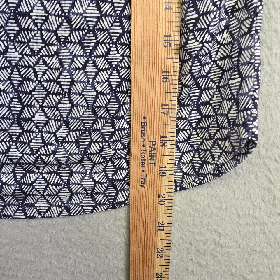 Patagonia Ribbon Falls Skirt Womens 8 Blue Organic Cotton Ruched Stretch Bandage - Image 4 of 4