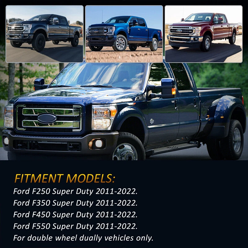 4PC Smoked LED Side Marker Lamps for 2011-2022 Ford F250 F350 F450 Foto 3 de 4