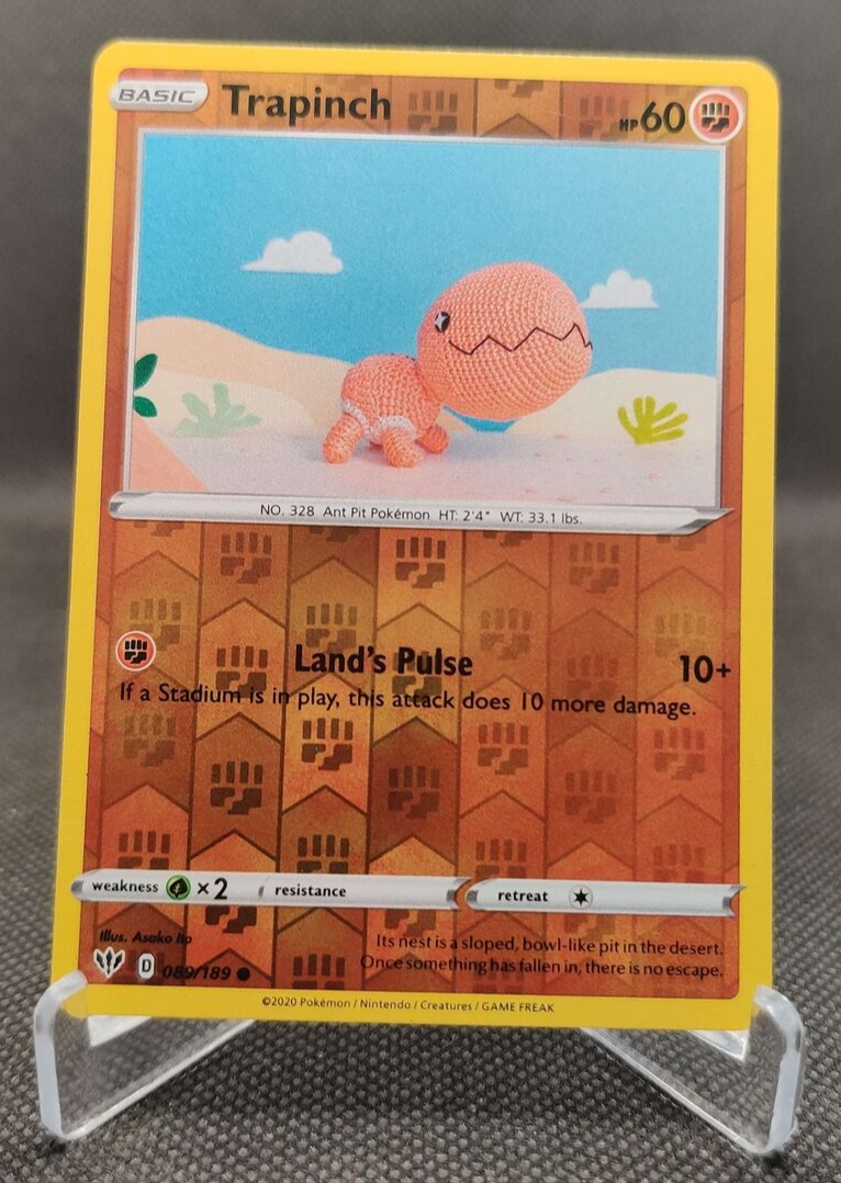 Pokemon Trapinch 089/189 Common Reverse Holo TCG card | eBay