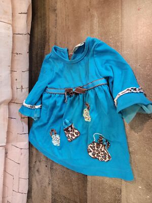 Youth Emily Rose blue brown 12M purse dress